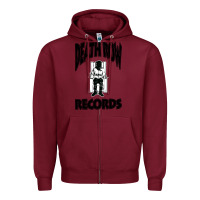 Burgundy death row records Zipper Hoodie - artisFamous