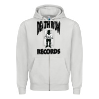Dove Grey death row records Zipper Hoodie - artisFamous
