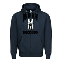 Navy death row records Zipper Hoodie - artisFamous