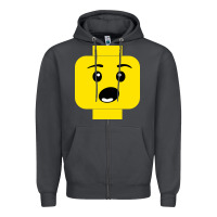 Smoke surprised expression lego head Zipper Hoodie - artisFamous
