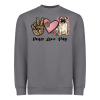 Storm peace love pug Heavyweight Sweatshirt - JahusDesignShop
