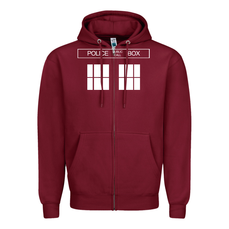 The Blue Box T Shirt Doctor Doc Dalek Bbc Bow Tie Tv Tenth Eleventh Wh Zipper Hoodie by artisFamous | Teevron