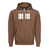 Chestnut the blue box t shirt doctor doc dalek bbc bow tie tv tenth eleventh wh Zipper Hoodie - artisFamous