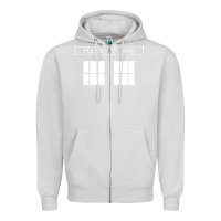 Dove Grey the blue box t shirt doctor doc dalek bbc bow tie tv tenth eleventh wh Zipper Hoodie - artisFamous