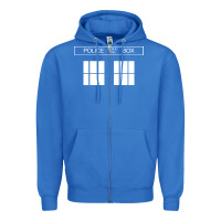 True Royal the blue box t shirt doctor doc dalek bbc bow tie tv tenth eleventh wh Zipper Hoodie - artisFamous