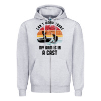 Heather Grey dad fishing Zipper Hoodie - artisFamous