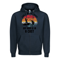 Navy dad fishing Zipper Hoodie - artisFamous