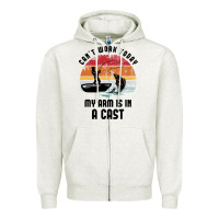 Oatmeal Heather dad fishing Zipper Hoodie - artisFamous