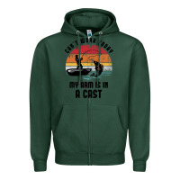 Sports Green dad fishing Zipper Hoodie - artisFamous