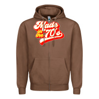Chestnut made in the 70s retro Zipper Hoodie - artisFamous