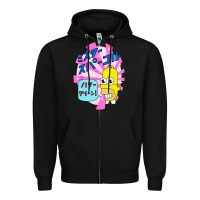 Black mr funny sparkles Zipper Hoodie - artisFamous