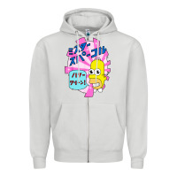 Dove Grey mr funny sparkles Zipper Hoodie - artisFamous