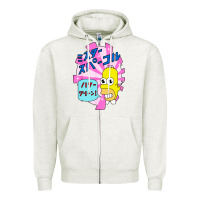 Oatmeal Heather mr funny sparkles Zipper Hoodie - artisFamous