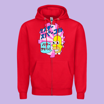 Mr Funny Sparkles Zipper Hoodie Designed By Artisfamous