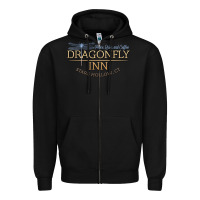 Black dragonfly inn Zipper Hoodie - artisFamous