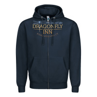 Navy dragonfly inn Zipper Hoodie - artisFamous