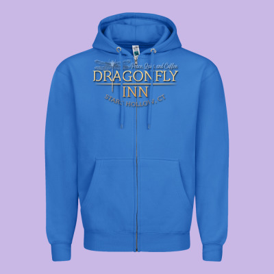 Dragonfly Inn Zipper Hoodie Designed By Artisfamous