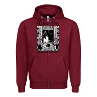 Burgundy the doors Zipper Hoodie - artisFamous