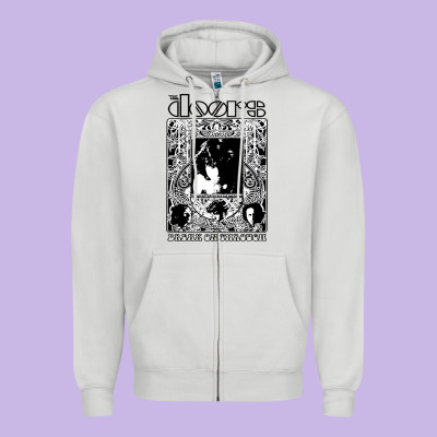 The Doors Zipper Hoodie Designed By Artisfamous