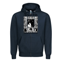 Navy the doors Zipper Hoodie - artisFamous