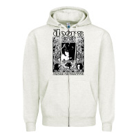 Oatmeal Heather the doors Zipper Hoodie - artisFamous