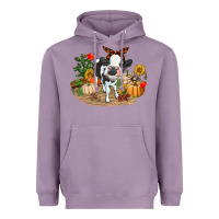 Lavender Fall baby cow Heavyweight Hoodie - RanaPortraitStore