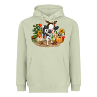 Matcha Fall baby cow Heavyweight Hoodie - RanaPortraitStore