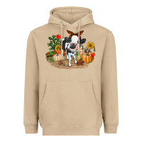 Mushroom Fall baby cow Heavyweight Hoodie - RanaPortraitStore