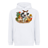 White Fall baby cow Heavyweight Hoodie - RanaPortraitStore