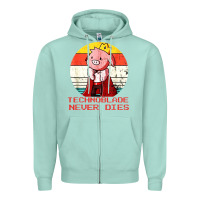 Seafoam retro style technoblade merch cosplay Zipper Hoodie - artisFamous