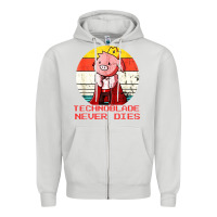 Dove Grey retro style technoblade merch cosplay Zipper Hoodie - artisFamous