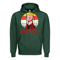 Sports Green retro style technoblade merch cosplay Zipper Hoodie - artisFamous
