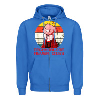 True Royal retro style technoblade merch cosplay Zipper Hoodie - artisFamous
