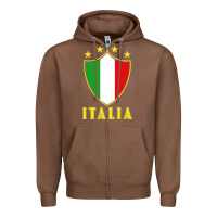 Chestnut italia   italia Zipper Hoodie - artisFamous
