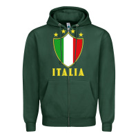 Sports Green italia   italia Zipper Hoodie - artisFamous