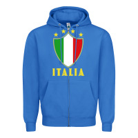 True Royal italia   italia Zipper Hoodie - artisFamous