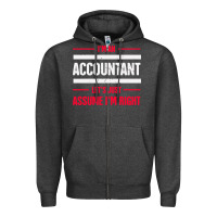 Funny Accounting Design   Gift For Accountants Zipper Hoodie | Teevron