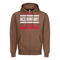 Chestnut funny accounting design   gift for accountants Zipper Hoodie - artisFamous