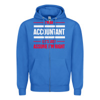 True Royal funny accounting design   gift for accountants Zipper Hoodie - artisFamous