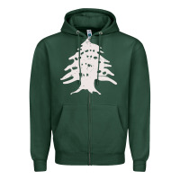 Sports Green retro lebanon cedar  lebanese Zipper Hoodie - artisFamous