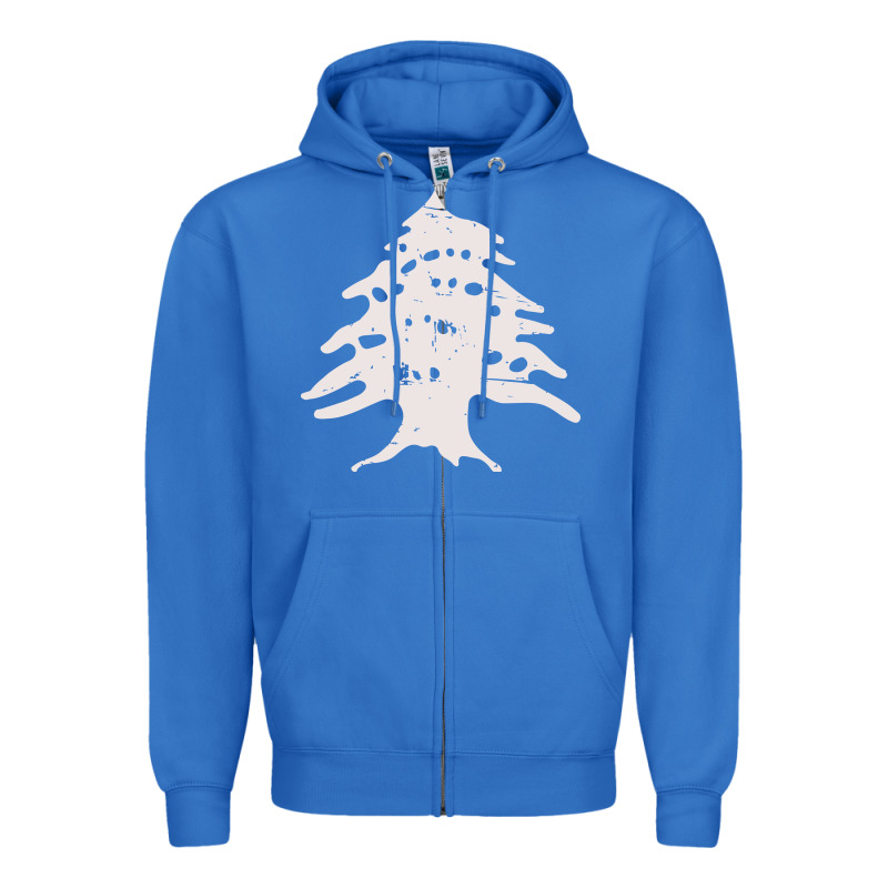 Retro Lebanon Cedar  Lebanese Zipper Hoodie by artisFamous | Teevron