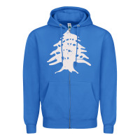 True Royal retro lebanon cedar  lebanese Zipper Hoodie - artisFamous