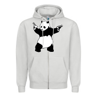 Banksy Panda Zipper Hoodie | Teevron