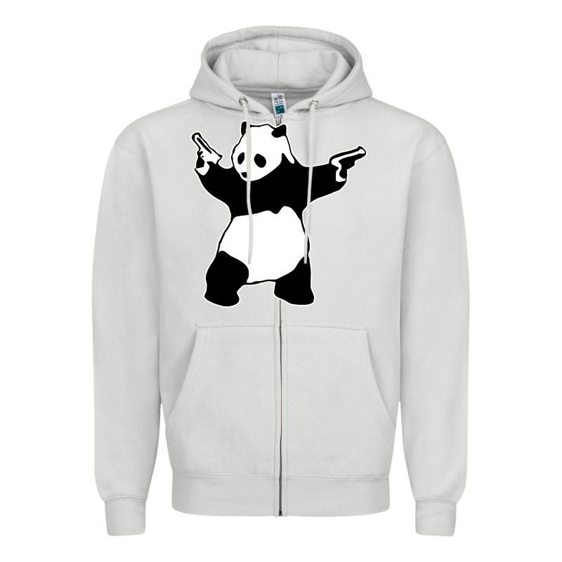 Banksy Panda Zipper Hoodie by artisFamous | Teevron