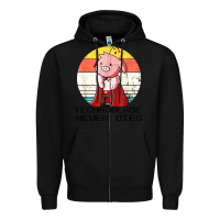 Black retro style technoblade merch cosplay Zipper Hoodie - artisFamous