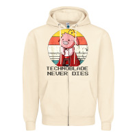 Sandshell retro style technoblade merch cosplay Zipper Hoodie - artisFamous