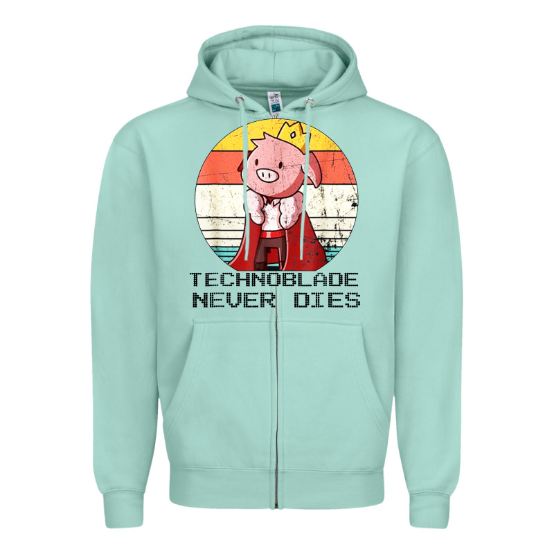 Retro Style Technoblade Merch Cosplay Zipper Hoodie by artisFamous | Teevron