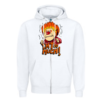 White heat miser i'am too much Zipper Hoodie - artisFamous