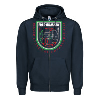 Navy fred armisen Zipper Hoodie - artisFamous