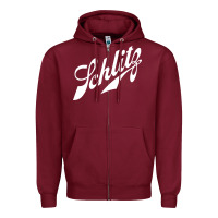 Burgundy schlitz beer Zipper Hoodie - artisFamous